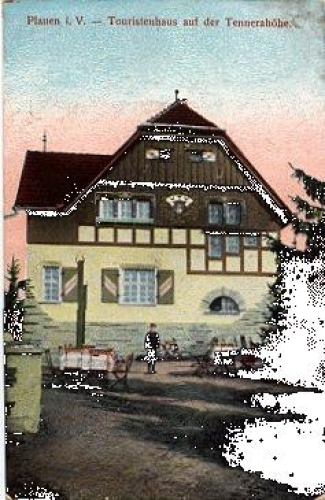 Plauen Vogtland Touristenhaus auf der Tennershohe o 21.9.1914