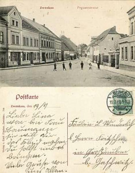 04442 Zwenkau Pegauerstrasse o 19.7.1908