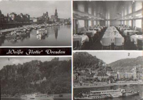 Elbdampfer Weiße Flotte Bordstempel "MS-Ernst Thälmann" o 1980