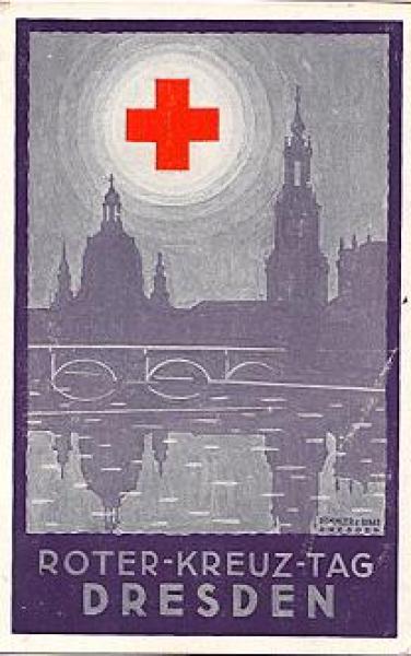 Dresden Red Cross Day Frauenkirche artist card *approx. 1910