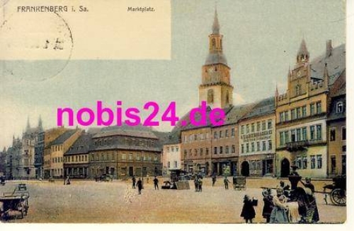 09669 Frankenberg Markt Kirche Mode o 24.1.1924