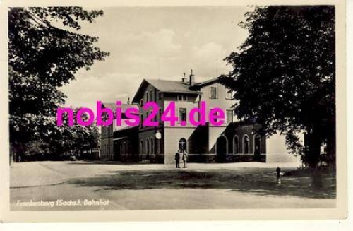 09669 Frankenberg Saxony train station or 5.10.1956