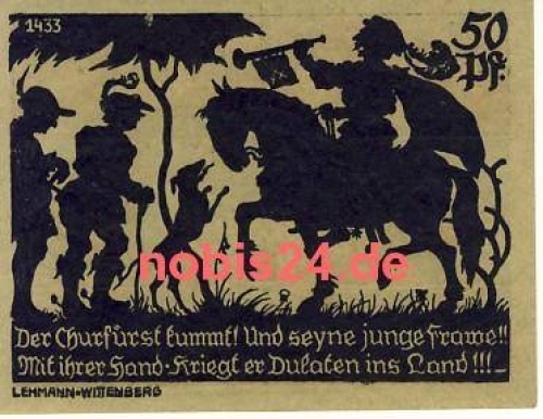 06905 Bad Schmiedeberg emergency money 50 pfennigs around 1920
