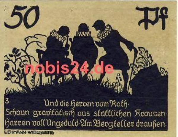 06905 Bad Schmiedeberg emergency money 50 pfennigs around 1920
