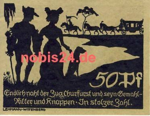 06905 Bad Schmiedeberg emergency money 50 pfennigs around 1920