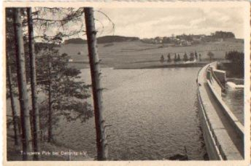 08538 Oelsnitz Vogtland Talsperre Pirk dam * approx. 1940