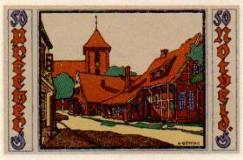 24211 Preetz city emergency money worth 50 pfennigs 1921