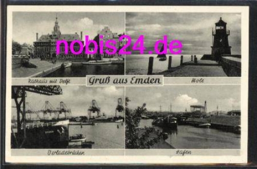 26690 Emden lighthouse shipyard port o 28.6.1959