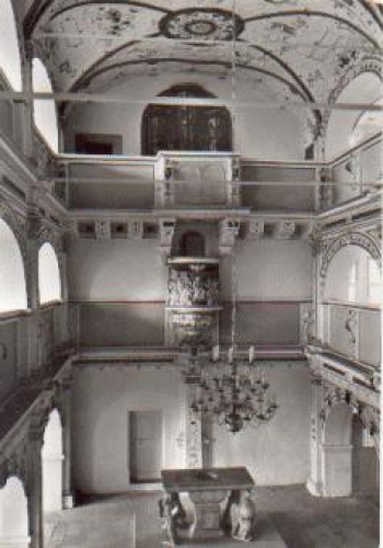 98574 Schmalkalden Museum Schloss Wilhelmsburg Schlosskirche gebr. 28.3.1985