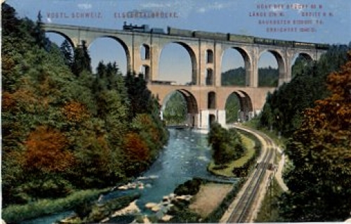 08543 Elster Viaduct Vogtland o 12.5.1913