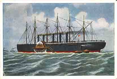 Pictures from all over the world Album No. 1 Pioneers of steam shipping The first ocean giant