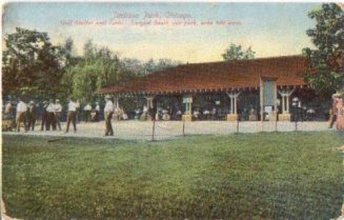 Illinois Jackson Park, Chicago, Golfplatz, Golf Shelter and Links *ca. 1930