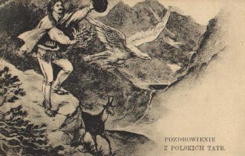 Hunting eagle goat o 1934