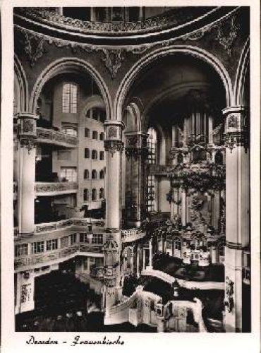 Dresden Frauenkirche interior * approx. 1965