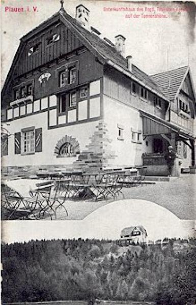 08523 Plauen Vogtland Unterkunftshaus des Vogtlandischen Touristen-Vereins * ca. 1910