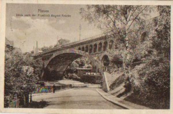Plauen Friedrich-August Bridge o April 8, 192508529 Plauen Friedrich-August Brücke o 8.4.1925