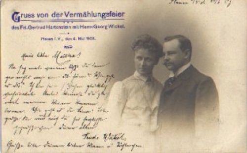 Plauen marriage ceremony wedding on July 1st, 1903