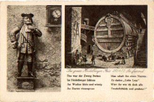 Heidelberg wine barrel dwarf perke o ca. 1920