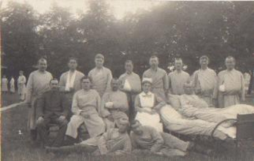 German soldiers in the hospital WW I real photo * 1918