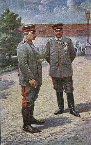 Kaiser Wilhelm and von Hindenburg Red Cross o 29.6.1916