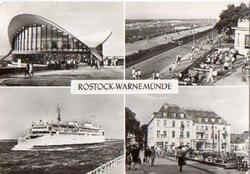 Warnemuende postcard o 11.7.1986