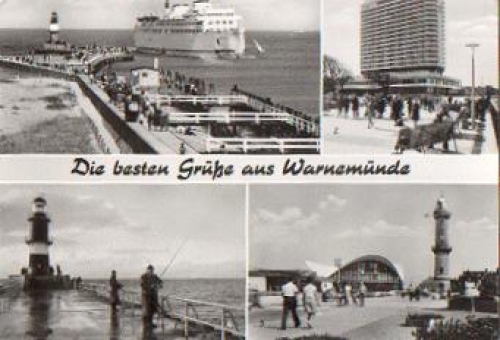 Warnemunde postcard o 1980