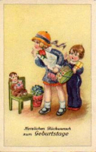 Children's doll birthday *ca.1930