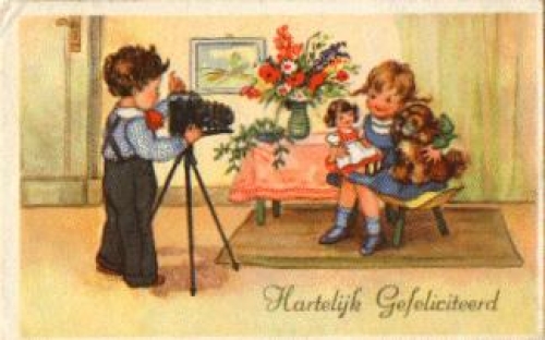 Camera children dog doll o 1962