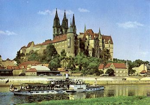 Elbe steamer "Riesa" in Meissen *approx. 1975