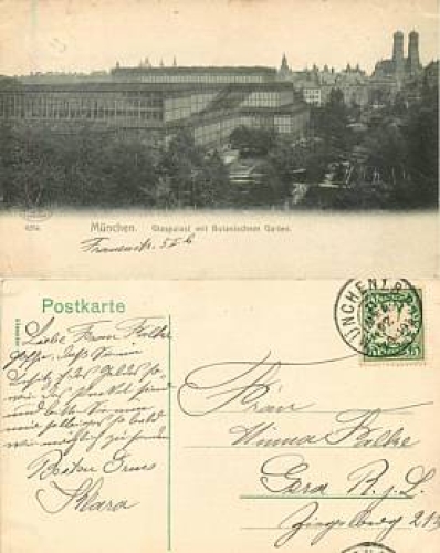 Munich Glass Palace Botanical Garden o March 11, 1907