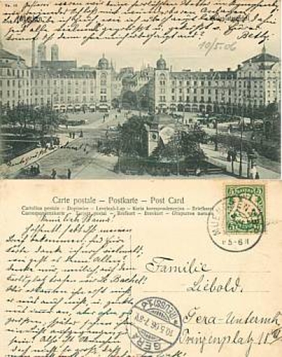 Munich Karlsplatz o May 9, 1906