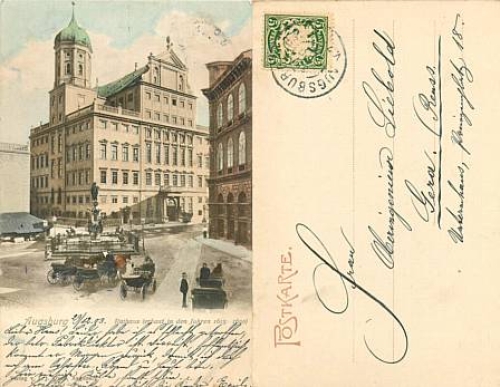 Augsburg Rathaus o 30.12.1903