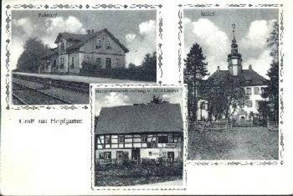 04651 Hopfgarten Frohburg Bahnhof *ca. 1920