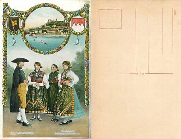 Wuerzburg Ochsenfurt Trachten *ca. 1910