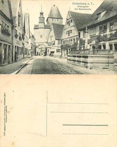 91541 Rothenburg Tauber Rodergasse *ca.1908