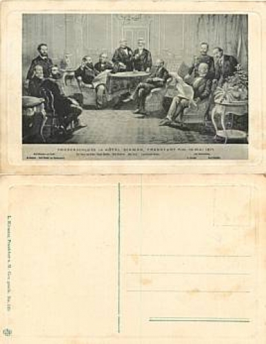 Frankfurt Main Peace Agreement Hotel Schwan 16.5.1871 *1911