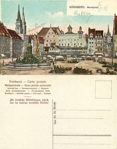 Nuremberg Market Square *ca.1920
