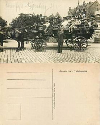 Nürnberg Pferdekutsche Echtfoto  *ca.1910