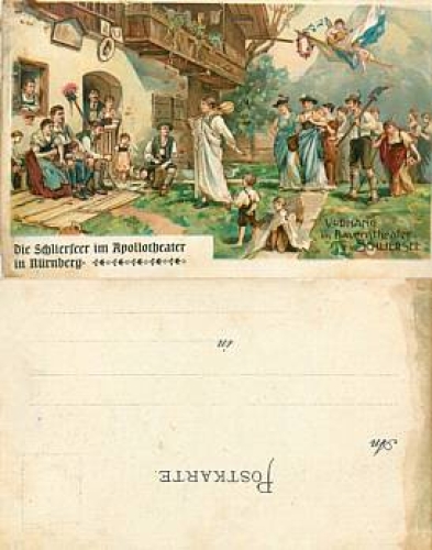 Nuremberg Apollo Theater Litho *approx. 1900