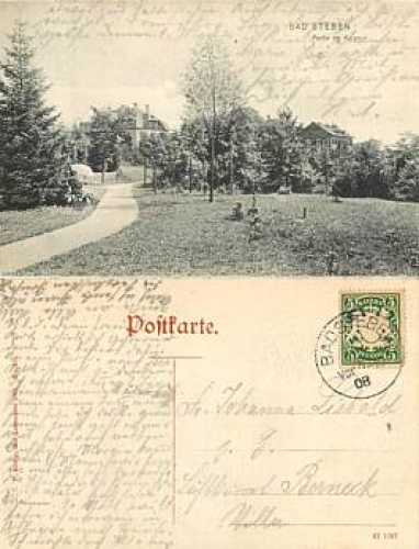 95138 Bad Steben Kurpark o 25.7.1908