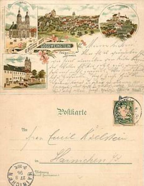 91327 Goessweinstein Litho 26.8.1896