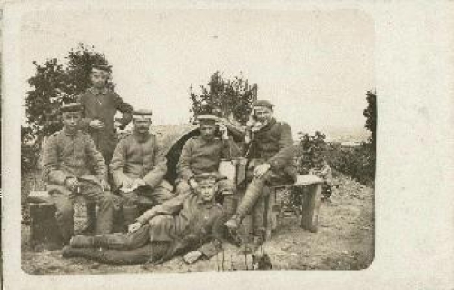 German soldiers telephone WWI. real photo *approx. 1915