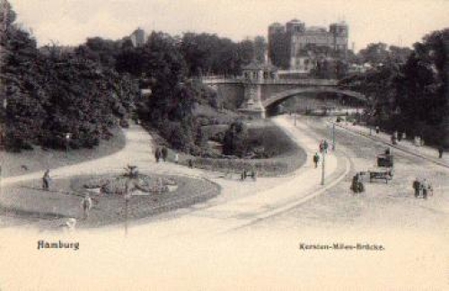Hamburg Kersten-Miles-Brücke  *ca. 1900