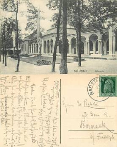 95138 Bad Steben Kolonade o 31.8.1913