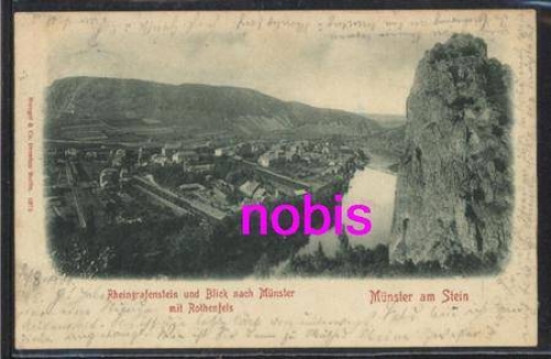 55583 Munster am Stein mit Rothenfels o 3.8.1900