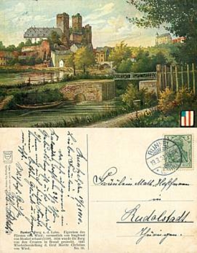 65594 Runkel Künsterlkarte Rothgeb o 19.3.1910