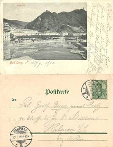 56130 Bad Ems  o 12.7.1900