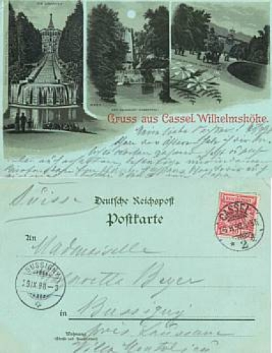 Kassel moonlight map o 28.9.1898