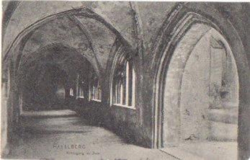39539 Havelberg cloister in the cathedral o 29.7.1908 Bahnpost Gluwen - Havelberg train no. 289
