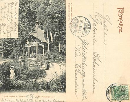 65812 Bad Sooden Taunus Wilhelmsbrunnen o 4.9.1903